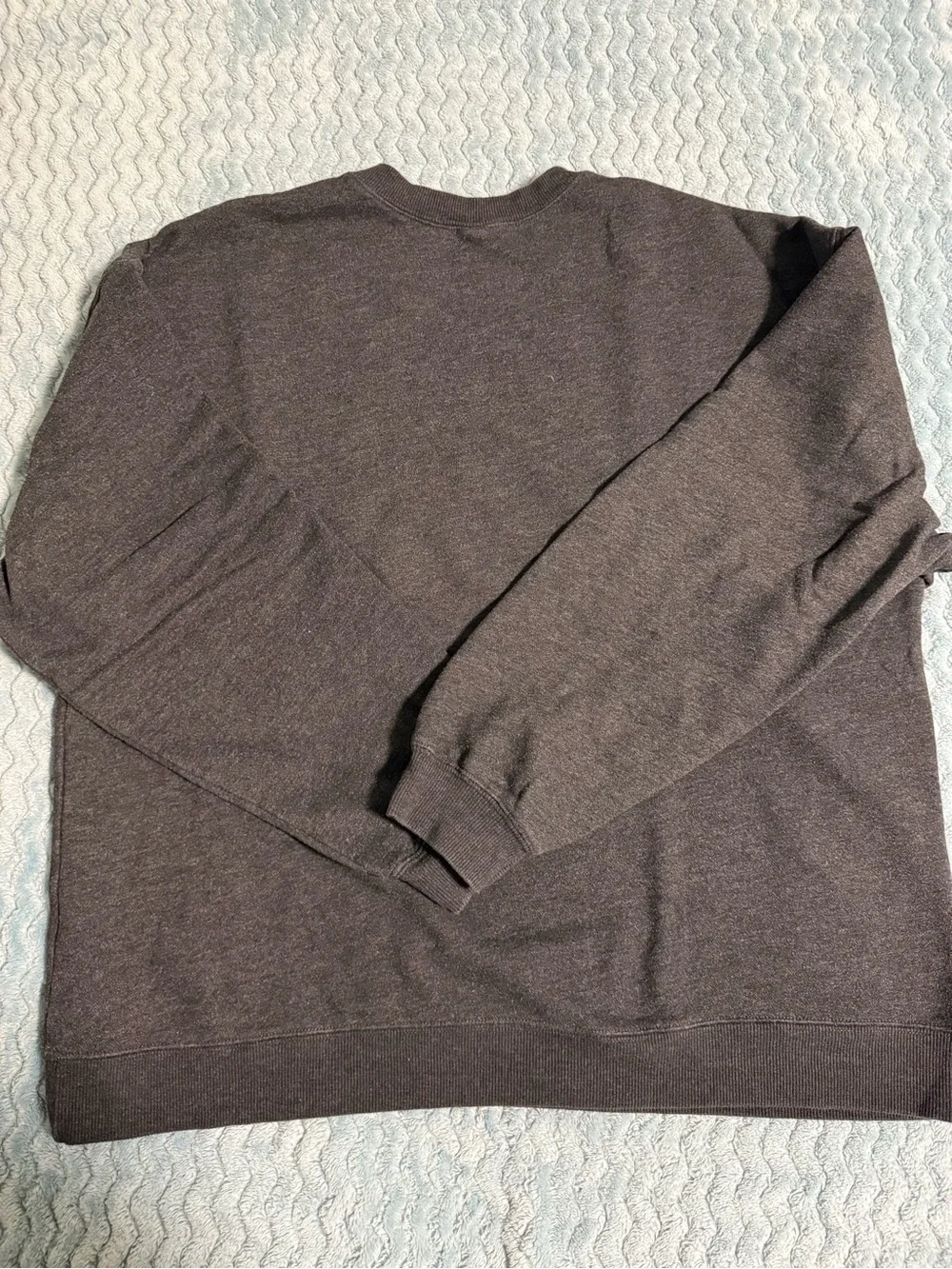 Women’s Charcoal Gray Floral Crewneck Sweater - Black Velvet Rose Print